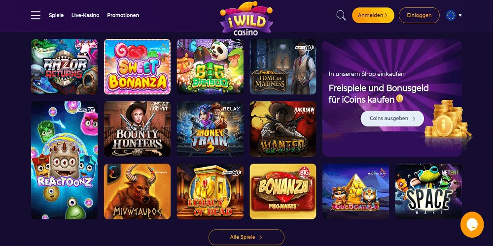 iWild Casino Spielautomaten